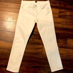 GAP White Girlfriend Skinny Jeans